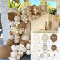 Sand White Balloon Garland Arch Kit Happy Birthday Party Decoration Kids Baby Shower Globos Wedding Birthday Party Latex Ballons