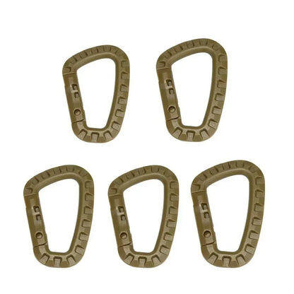 Tactical Carabiner D-Ring Clips for Backpack & Keychain - 1-10 Pack