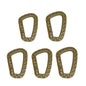 Tactical Carabiner D-Ring Clips for Backpack & Keychain - 1-10 Pack