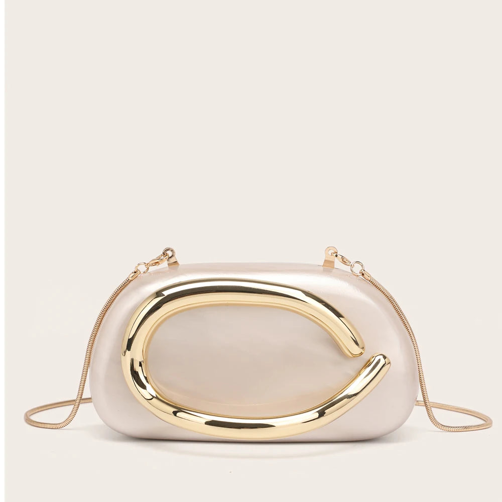 Luxury Metal Box Clutch Bag – Women’s PVC Evening Handbag for Wedding, Bridal, Party & Banquet, Crossbody Shoulder Purse, 11 Colors