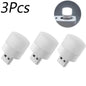 Mini USB Plug-In Night Light LED Warm/White Eye-Friendly Reading Light (1/3/5/10 Pack)