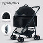 Lightweight Foldable Pet Stroller for Small and Medium Dogs & Cats Portable Outdoor Pet Carrier on Wheels