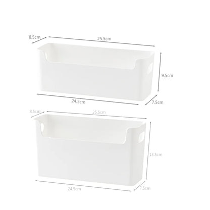 Handle Storage Basket - Durable PP Plastic Organizer with Handle for Home Bathroom Closet