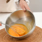 Stainless Steel Gold And Silver Salad Bowl Rice Noodles Lamian Noodles Bowl Kitchen Tableware Food Container