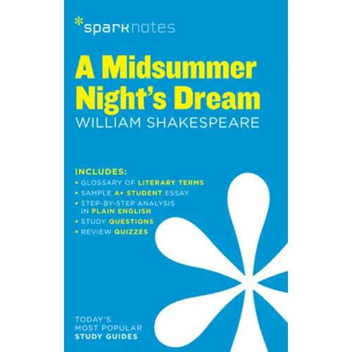 A Midsummer Night's Dream Sparknotes Literature Guide - Paperback