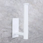 Stainless Steel Wall Mount Paper Holder Adhesive & Free-Nail Toilet Tissue Towel Shelf, Brushed Gold White Black