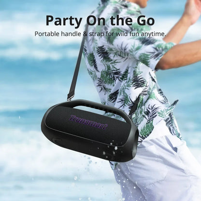 90W Portable Bluetooth Speaker — 2.1-Channel, 26H Playtime, 105dB, IPX6, Sync 100+ Speakers