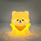 Cute Panda & Lion Silicone LED Night Light – USB Rechargeable Bedside Timer Lamp for Kids & Babies, Perfect Birthday Gift