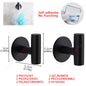 Self-Adhesive Stainless Steel Toilet Paper Holder — No-Drill Wall Mount Tissue & Towel Dispenser (Holds up to 30 cm / 11.8 in)