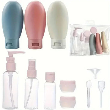 Travel Refillable Bottle Set — Perfume Spray, Lotion & Shampoo Tubes (120 ml / 4.06 fl oz, 60 ml / 2.03 fl oz) Portable Cosmetic Containers