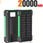 500000mAh Solar Power Bank Fast Charging Portable External Battery for iOS and Android Phones