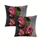 VIKAMA's modern floral pattern pillowcase is durable and serves as a decorative cushion cover for both home and bedroom use