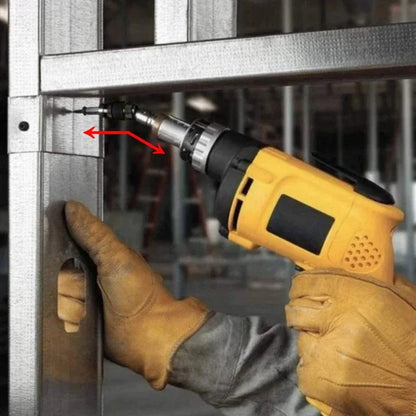 1/4-Inch (6.35 mm) Hex Magnetic Bit Holder — Quick-Change Screwdriver Extension Rod with Retaining Ring