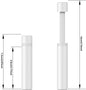 Adjustable GPU Support Bracket 27–120mm (1.06–4.72 in) White Aluminum Graphics Card Anti-Sag Holder