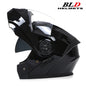 BLD Personalised Motorcycle Full Face Helmet Men Women Fashion Dual Lens Helmets Motocross Racing Modular Flip Up Casco Moto