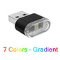 Mini USB LED Ambient Car Interior Light - Portable Neon Decorative Lamp, Universal Plug & Play
