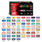 Acrylic Paint Brush Marker Set – Soft Brush Tip with Automatic Ink Control | Paint Pens for Wood, Stone, Glass, Canvas & Fabric