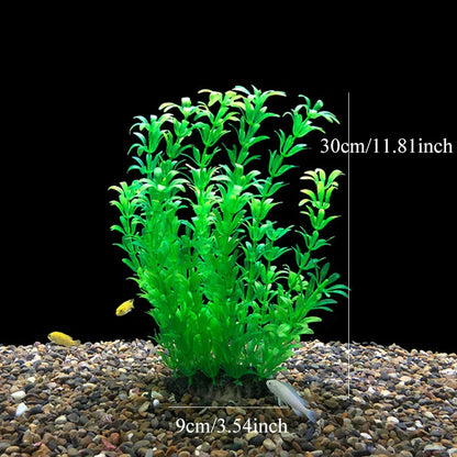 Artificial Aquarium Plants — Plastic Underwater Decorations for Fish Tanks, Realistic Aquarium Decor