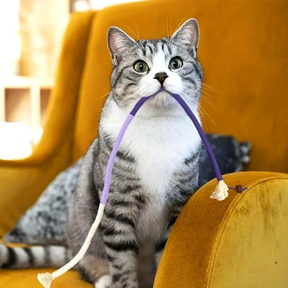 Cat Sisal Rope Chew Toy – Durable Teeth Grinding & Interactive Teasing Play, 1-Pack