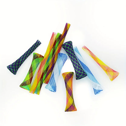 Folding Spring Cat Toy Colorful Elastic Interactive Teaser for Cats