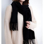 Solidlove 100% Wool Winter Scarf for Women – Luxury Cashmere-Feel Shawl, Poncho & Wrap | Warm Fashion Scarf for Ladies