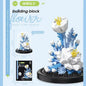 Potted Building Block Simulation Succulent Bouquet Creative Puzzle Building Block Eternal Flower Home Decoration Rose