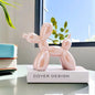 ceramics Balloon Dog Sculpture Home Decor room Decoration Accessories Office Nordic Animal Decorative Sculptures and Figurines