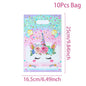 Rainbow Unicorn PE Tablecloth Happy Unicorn Theme Birthday Party Decorations Kids Favors Table Cover Girls Baby Shower Supplies