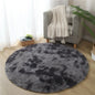 VIKAMA Pink Round Carpet Fluffy Soft Area Floor Mat Children Girls Room Princess Castle Plush Carpet Living Room Home Decor
