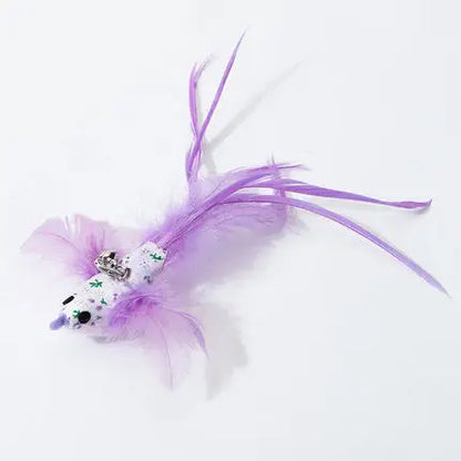 Interactive Feather Cat Toy – Feather Teaser for Cat Play & Exercise