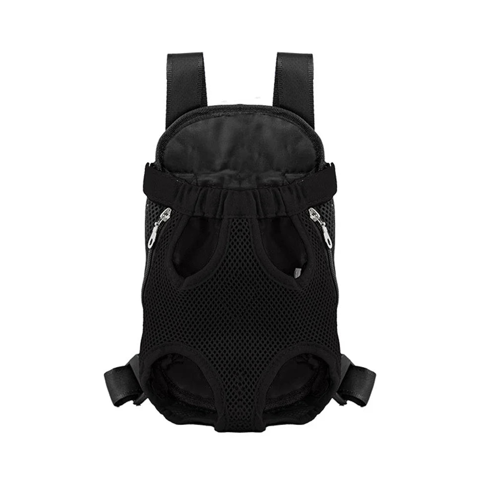 Breathable Camouflage Mesh Dog Carrier Backpack — Adjustable Pet Backpack for Small Dogs up to 22 lb (10 kg)