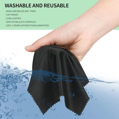 18-Pack Microfiber Cleaning Cloths, 6 x 7 Inches, Multicolor
