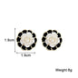 White Flower & Butterfly Dangle Earrings – Acrylic Pearl Heart Jewelry