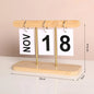 Modern Minimalist Flip Desk Calendar - Everyday View, English Language, Home and Office Decor Desk Accessory