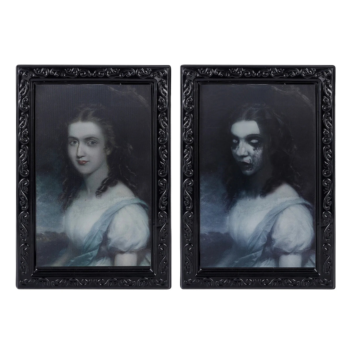 Lenticular Face-Changing Halloween Portrait Frame, 4 Designs