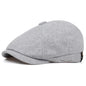 Retro Men’s Newsboy Cap – Classic Herringbone Octagonal Hat, British Style Flat Cap for Autumn & Winter, Vintage Painter Beret