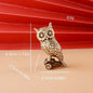 Copper Craft Brass Solid Owl Statue, Creative Animal Desk Ornaments, Desktop  Home Decoration, Collectible, Cute Statue Ornament