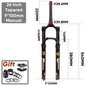 MTB Air Suspension Fork 140mm Travel (5.5in) - 26/27.5/29-inch Wheels - 9x100mm QR Axle - 34mm Stanchion, 28.6mm Steerer