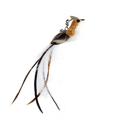 Interactive Feather Cat Toy – Feather Teaser for Cat Play & Exercise