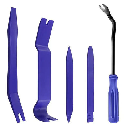 5-Piece Car Panel Trim Removal Tool Kit – Plastic Pry Tools & Claw Nail Remover for Interior Trim, Molding, Dashboard