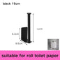 No-Drill Adhesive Toilet Paper Holder - Stainless Steel Wall-Mount Bathroom & Kitchen Roll and Towel Rack