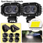 4 in (100 mm) LED Pod Light - Combo Spot + Flood Beam 9-30V Driving Work Fog Light for Car Motorcycle ATV UTV SUV Off-Road 4x4 Boat Truck
