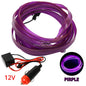 Car Interior LED Strip Light 1/2/3/5M – Flexible Neon Rope USB & 12V Ambient Door Dashboard Lighting