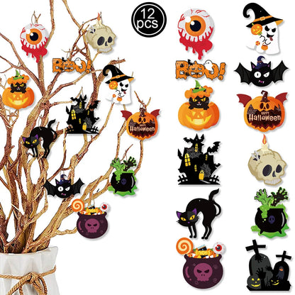 Halloween Paper Hanging Ornament - 3 Colors