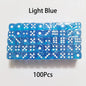100-Pack 6-Sided Dice 14mm D6 Acrylic Rounded-Edge Transparent Dice for Board Games & DnD