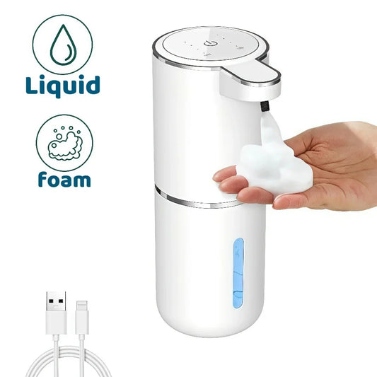 Automatic Foam Soap Dispenser Touchless Infrared Sensor USB Rechargeable — Hands-Free for Bathroom & Kitchen