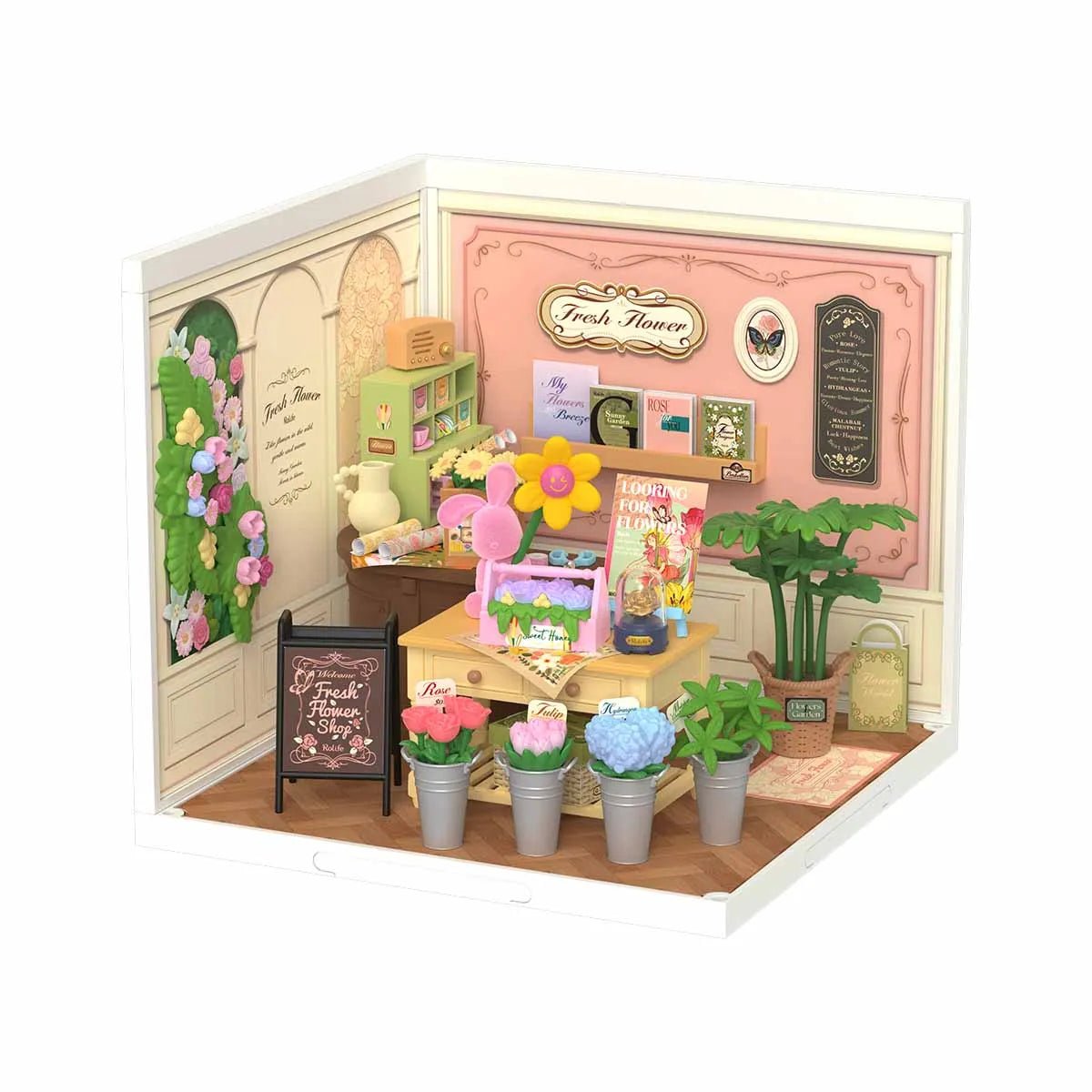 Rolife Super Creator Miniature Dollhouse Kit – DIY LED Diorama with Pre-Made Furniture (Multiple Designs)
