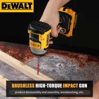Cordless 20V Brushless Impact Wrench Rechargeable Lithium-Ion High Torque Power Tool