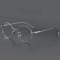 FIRADA Vintage Round Eyeglasses – Titanium Luxury Frame for Men & Women