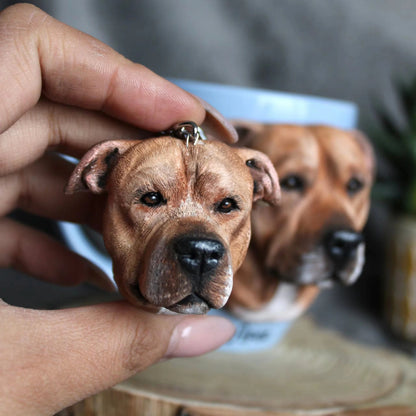 Personalized 3D Pet Portrait Keychain & Ornament